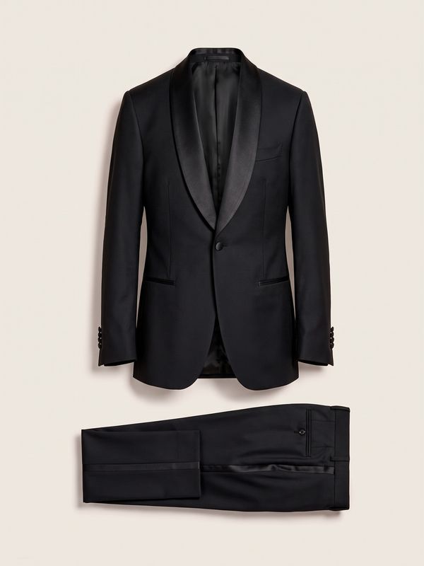 Bolmandi black tuxedo with a shawl collar